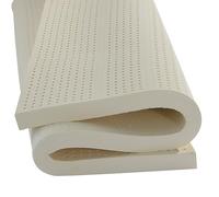 Générique Matelas de Sol Enroulable Pliable, Respirant, avec sommier et Base de Couchage. (Surmatelas 100% Latex Naturel OrgaLatex - Épais, Doux et Portable, Ventilation alvéolée, Format King 193 x