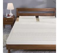 Générique Matelas de Sol Enroulable, sommier Respirant Pliable, 100% Latex Naturel, Soutien Ferme, 5/1/2/4 cm, Format Simple, en Mousse à mémoire de Forme hypoallergénique, 120 x 190 cm.