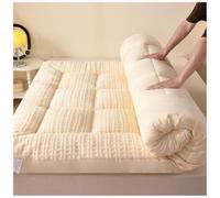 Générique Matelas De Sol Futon Japonais, Épais, Pliable, Enroulable Et Portable, Adapté Au Camping, Chambre d'amis, Voyage(White,160x200cm)