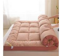Générique Matelas De Sol Futon Japonais, Épais, Pliable, Enroulable Et Portable, Lit De Sol Portable for Chambre À Coucher, Chambre d'amis, Camping(Pink,120x190cm)