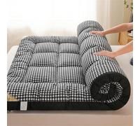 Générique Matelas De Sol Futon Japonais, Épais, Pliable, Enroulable Et Portable, Lit De Sol Portable for Chambre À Coucher, Chambre d'amis, Camping(Black,120x190cm)