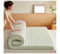 Générique Matelas De Sol Japonais Épais, Matelas Futon Pliable Et Portable, Tatami Enroulable for Chambre, Dortoir, Soirées Pyjama Et Dormeur Solo(Green,90x190cm)