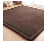Générique Matelas De Sol Japonais Épais, Mousse Haute Densité, Matelas Futon Pliable Enroulable, Tatami, Idéal for Le Confort Et Le Soutien(Brown,200x300cm)