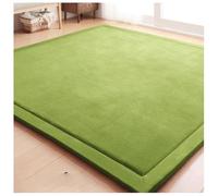 Générique Matelas De Sol Japonais Épais, Mousse Haute Densité, Matelas Futon Pliable Enroulable, Tatami, Idéal for Le Confort Et Le Soutien(Light Green,200x260cm)