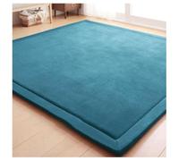Générique Matelas De Sol Japonais Épais, Mousse Haute Densité, Matelas Futon Pliable Enroulable, Tatami, Idéal for Le Confort Et Le Soutien(Light Blue,200x280cm)