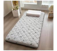 Générique Matelas De Sol Japonais Épais, Mousse Haute Densité, Matelas Futon Pliable, Tatami, Lit De Sol Enroulable for Chambre d'amis, Chambre À Coucher, Camping-Car(White,150x190cm)