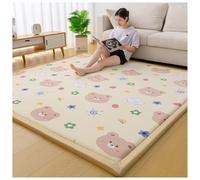 Générique Matelas De Sol Japonais Épais, Taille Simple/Double/Queen, Tapis De Couchage Pliable, Tapis De Camping Portable, Canapé-lit, Tatami, for La Maison Et Les Voyages(Camel,150x200cm)