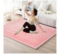 Générique Matelas De Sol Japonais Futon, Tapis De Tatami, Coussin De Couchage Pliable, Dortoir Portable, Taille Queen(Pink,127x127cm)