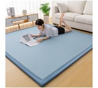 Générique Matelas De Sol Japonais Futon, Tatami, Lit De Sol Pliable, Coussin De Couchage Enroulable for Le Camping, Chambre d'amis for Adultes(Dark Blue,50x200)