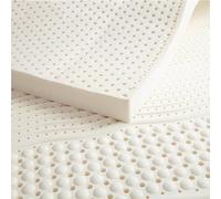 Générique Matelas de Sol Pliable Enroulable, sommier Respirant, 100% Latex Naturel - OrgaCover - Tailles : Simple/Double/Queen/King - Épaisseur : 1/2/3/4 Pouce - Idéal pour Les hôtels et Les familles