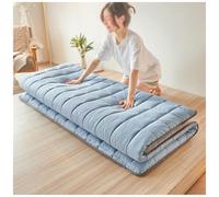 Générique Matelas Futon de Sol Japonais Matelas de Camping Portable Enroulable Matelases de Couchage pour Plancher de Tatami for Un Sommeil Réparateur(Blue,120x200cm)