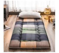 Générique Matelas Futon de Sol Japonais Matelas de Couchage pour Plancher Tapis de Lit Enroulable Matelases de Tatami for Camping-Car, Intérieur et Extérieur(Multi-Colored,180x200cm)