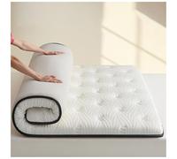 Générique Matelas Futon De Sol Japonais, Matelas De Couchage Tatami Épais De 8 Cm, Matelas Futon Doux, Matelas Enroulable Portable, Coussin Pliant for La Maison, Le Camping, Le Canapé(White,80x190cm)