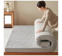 Générique Matelas Futon De Sol Japonais, Tapis Pliable Enroulable, Matelas De Couchage Tatami Très Épais, for Voiture, Tente, Dortoirs, Invités, Chambre À Coucher(Gray,120x200cm)