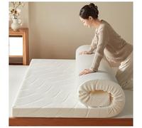 Générique Matelas Futon De Sol Japonais, Tapis Pliable Enroulable, Matelas De Couchage Tatami Très Épais, for Voiture, Tente, Dortoirs, Invités, Chambre À Coucher(White,180x200cm)