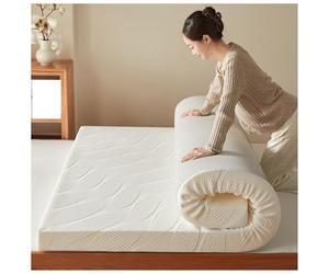 Générique Matelas Futon De Sol Japonais, Tapis Pliable Enroulable, Matelas De Couchage Tatami Très Épais, for Voiture, Tente, Dortoirs, Invités, Chambre À Coucher(White,90x200cm)