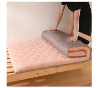 Générique Matelas Futon Japonais Matelas de Tatami Coussin de Camping Portable Tapis de Sol pour Adultes Tapis de Lit Enroulable for Camping-Car, Intérieur et Extérieur(Pink,150x200cm)