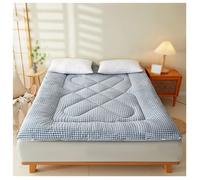 Générique Matelas Futon Japonais Tapis de Sol Portable et Pliable Matelas de Tatami Tapis de Sol pour Adultes Matelas de Camping Enroulable for Camping-Car, Intérieur et Extérieur(Blue,180x200cm)