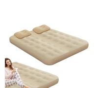 Générique Matelas Gonflable Une Personne - Flocage | Lit D'Appoint avec Pompe Intégrée | Tapis De Sommeil Pliable | Couchette De Camping pour Maison Voyage Et Tentes Extérieures