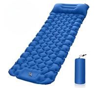 Générique Matelas gonflables pour Le Camping,Matelas gonflables pour l'extérieur, Matelas de Camping avec Pompe à Pied, Matelas Portables résistants à l'humidité pour la randonnée (Bleu)