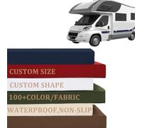 Générique Matelas sur Mesure pour Camping-Car,Matelas Imperméable Et Antidérapant,Tissu en Mousse Confort à Surface Douce,Enroulable avec Housse Amovible pour Familles Camping-Cars