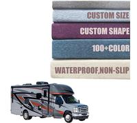 Générique Matelas sur Mesure pour Camping-Cars, Surmatelas Lavable et Amovible, Matelas en Mousse Haute Densité pour Caravanes, Camping, Bateaux, Fourgons Aménagés et Accessoires