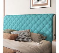 Générique Matelassée en Velours Housse Tete de Lit 140 cm pour lit Double, Simple Size, Housse de Tête de Lit épaisse et résistante à la poussière, avec Poches Vert 220 cm/86.6 Pouces