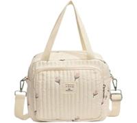 Générique Maternity Bag, Quilted Handbag, Large Capacity Cotton Shoulder Bag, Baby Changing Bag, Mama Toiletry Luggage, Travel Handbag