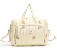 Générique Maternity Bag, Quilted Handbag, Large Capacity Cotton Shoulder Bag, Baby Changing Bag, Mama Toiletry Luggage, Travel Handbag