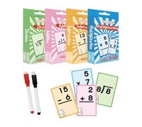 Générique Math Flash Cards - Kids Learning Tool, Addition Subtraction Practice, Educational Skill Builder | Classroom Traveling Activity Game, Children Ages 6 Plus, Fun Brain Development Exercise