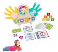 Générique Math Manipulatives Addition Subtraction Game, Math Manipulatives Number Counting Blocks, Digital Card Design and Clock Board, for 3-8 Years Old Boys Girls Children Toddler (C#1-2 PCS)