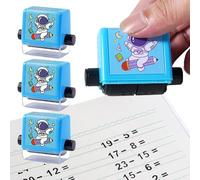Générique Math Problem Roller Stamp | 4-en-1 Outil de Aléatoire de Nombres - Tampon Rouleau Équations Mathématiques,pour la Classe, Maternelle, Garçons, École, Maison