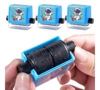 Générique Math Stamp Roller | 4-in-1 Randomized Number Practice Tool | Addition, Subtraction, Multiplication & Division Stamps for Kids, School, Classroom, Kindergarten