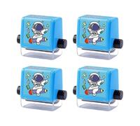 Générique Math Stamp Roller - 4in1 Randomized Number Educational Tool | Math Practice Stamp for Kids Boys School Home, Classroom Kindergarten with Preschool, Early Learning Toy