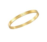 Générique MCK- Jonc en Acier Inoxydable Doré avec Message personnalisé, Design Élégant, Ouverture Facile, Finition Brillante. Idées cadeaux (Doré, Mes Copines Mes amours)