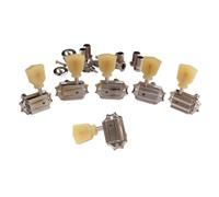 Générique Mécaniques 3R-3L pour guitare, Vintage Deluxe, nickel | Un set, mécaniques et chevilles d’accord(Nickel with logo)