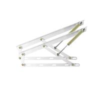 Générique Mécanisme De Levage Lit Robuste, Tige Support Hydraulique for Planche, Capacité Charge 60 À 90 Kg, Conception Charnière Ressort Pliable, for Projet D'économie D'espace(White,120cm/47.2inch)
