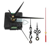 Générique Mécanisme de Remplacement Silencieux pour Horloge Murale à Monter Soi-Même Version Dcf Allemagne avec Ensemble d'Aiguilles Métalliques Heures et Secondes Compatible pour