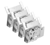 Générique Mécanisme de Verrouillage de Cordon pour Stores Enrouleurs et Stores en Bois, Lot de 4 Pièces en Fer Argenté pour Réparation Rapide et Positionnement Sûr