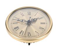 Générique Mécanisme Horloge à Quartz Silencieux Remplacement de Pendule Bureau ou Bricolage avec en Métal avec Chiffres Romains, Insert Horloge Élégant pour Remplacement de Pendule Bureau