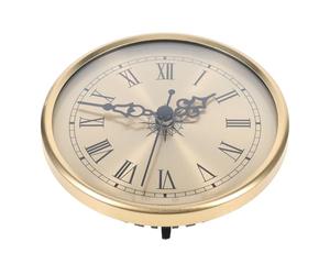 Générique Mécanisme Horloge à Quartz Silencieux Remplacement de Pendule Bureau ou Bricolage avec en Métal avec Chiffres Romains, Insert Horloge Élégant pour Remplacement de Pendule Bureau