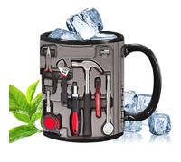 Générique Mechanic Toolbox Coffee Mug, Interactive Mechanic Toolbox Set Mugs, Ceramic Coffee Cup for Men, Handwerker Geschenke, Bright Colors Drinking Tool for Work Area, Dormitory, And Home