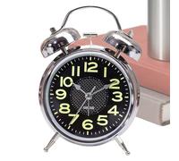 Générique Mechanical Alarm Clock, Wind-Up Luminous Vintage Timer 3.35x4.57 inches, Quiet 3-inch Classic Clock, Perfect for Kids, Seniors, Bedroom, Desk, Bedside, Sleepers, Timely -Up