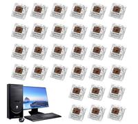 Générique Mechanical Keyboard Replacement Axis, Tactile Keyboard, 30pcs Shaft Switches, Key Switches, Keypad Accessories for Computer Customizable Builds at Home