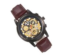 Générique Mechanical Watch, Leather Strap Business Watches, Adorable Watch Fashion Date Display, Stylish Wristwatch for Formal Events and Everyday Wear, Men, 13x4.1x2.3 inches