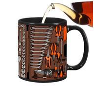 Générique Mechaniker-Werkzeug-Kaffeetasse - 350 Ml Keramik Kaffeebecher, Handwerkzeug Design, Lustige Tasse Für Kaffee Tee | Mechaniker Geschenk Geburtstag Weihnachten Jahrestag Erntedank