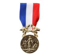 Générique Médaille Courage et Dévouement Bronze Ordonnance Sauvetage pendante Décoration Militaire Sapeurs Pompiers