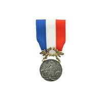 Générique Médaille Courage et Dévouement ordre Argent 1° Classe Ordonnance Sauvetage pendante Décoration Militaire Sapeurs Pompiers