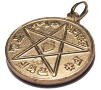 Générique Médaille de l'Abbé Julio (Gravé Recto-Verso en plaqué Or) - l'un des Plus puissants Talismans de Protection...