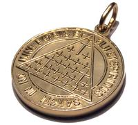 Générique Médaille Mystérieuse de l'abbé Julio (en plaqué Or, gravé Recto-Verso) Redoutable Protection, supprime Les difficultés...